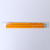 サンフレイムジャパン ゴム付鉛筆 3本 1本キャップ付き 500-2357 1セット(30本:3本×10)（直送品）