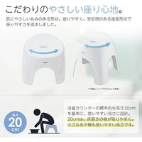 アスベル Emeal 風呂イス 20ホワイト 5300 1セット(6個)（直送品）