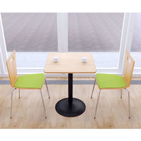 【軒先渡し】リーフジャパン プライウッドチェア 座パッド付 グリーン 1脚（直送品）