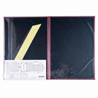 ナカバヤシ 証書ファイル A4/A3対応 二つ折り 紙製クロス貼り クロコダイル柄マット 両面パッド入り ピンク FSPM-A4C-P 1冊