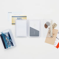 ダイゴー isshoni. カードファイル PVC クリア ブルー N1915 1冊（直送品）