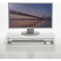 サンワサプライ 机上液晶モニタスタンド(W595mm・ホワイト) MR-LC101WN 1個（直送品）