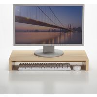 【アウトレット】サンワサプライ 机上液晶モニタスタンド(W595mm・薄い木目) MR-LC101MN 1個（直送品）