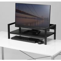 サンワサプライ 机上液晶モニタスタンド(W595mm・ブラック) MR-LC102BKN 1個（直送品）