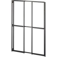ストア・エキスプレス フォールディングスリット什器 片面 黒　H135cm 3512-110 １台（直送品）