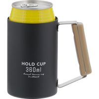 ベストコ 缶ホルダー タンブラー 保冷 ジョッキ ビール 360ml ブラック NQ-0006 HOLD CUP パール金属（直送品）
