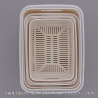 ベストコ 抗菌 抗ウイルス 保存容器 レンジ容器 800ml ワームグレー MA-3219 ザルパック 4988562000347 1個（直送品）