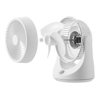 YAMAZEN 18cm サーキュレーター 首振り お手入れ簡単 YAS-F181(W) 1台