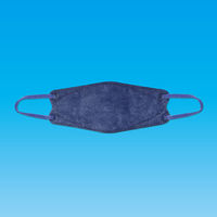 3D立体型マスク 標準 ネイビー 5枚入 10袋セット DN05-10-AS 1セット（10袋） エスパック（直送品）