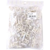 マーゼンプロダクツ NBK フィッシュクリップ 100個 クリア×白 AMF1-I-100 1パック