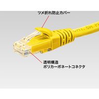 サンワサプライ カテゴリ6Aより線LANケーブル(イエロー・2m) KB-T6AY-02Y 1個