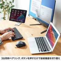 サンワサプライ ワイヤレスキーボード 無線 Bluetooth パンタグラフ 抗菌仕様 コンパクト ブラック SKB-BT36BK 1個（直送品）