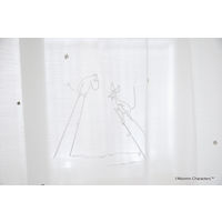 スミノエ MOOMIN ムーミン レースカーテン タケウマボイル 1000×1330mm ホワイト 1枚（直送品）