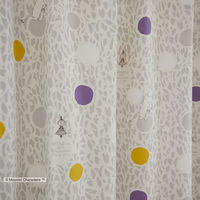 スミノエ MOOMIN セミオーダー カーテン カラーサークル 2200×2400mm グレー １セット(2枚入)（直送品）