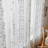 スミノエ MOOMIN セミオーダー レースカーテン フォークライン 1400×1440mm ホワイト １セット(2枚入)（直送品）