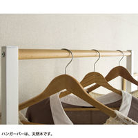 宮武製作所 ハンガーラック Paren（パレン） ホワイト 幅600×奥行375×高さ1450mm 1台（直送品）