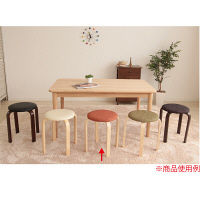 【軒先渡し】ヤマソロ パセリ スツール ファブリックオレンジ 1セット（5脚入）（直送品）