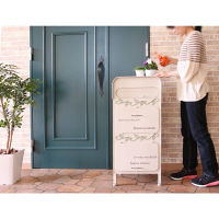 【軒先渡し】ヤマソロ ORIANA ラージスタンドポスト ホワイト 幅400×奥行325×高さ900mm 1台（直送品）