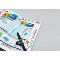 コクヨ タックメモインデックス<カラーパレット> 中 青・赤2色ミックス メ-P7520 1セット（400片：40片入×10パック）（直送品）