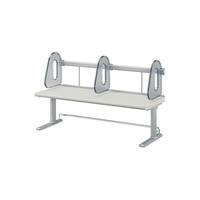 コクヨ（KOKUYO） デスクシェルフ<RESPACE-C> 可動式仕切板3枚付き・棚1段ライトグレー EAS-DSC6003NM 1台（直送品）