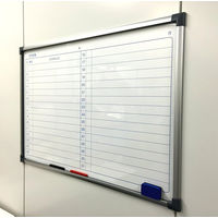 コクヨ ホワイトボード マグボ マグネットシートタイプ フレーム付き 月間予定表 幅900×高さ600mm FB-HK23MW 1枚