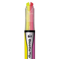 コクヨ 2色蛍光マーカー Y/P <ビートルティップ・デュアルカラー> PM-L303-1 1セット(10本)