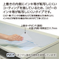 コクヨ デスクマット軟質Ｓ 塩化ビニル製 片面非転写特殊加工 透明 1582×596ｍｍ 配線カバー対応 1.7ｍｍ 下敷きなし マ-MX567 1枚