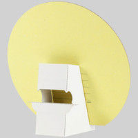 カラー色紙 丸形 野球ボール柄 33195006 1セット（2枚） デザインフィル（直送品）