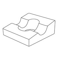 アズワン 気管挿管用マクラ IP-1 1個 8-671-01（直送品）