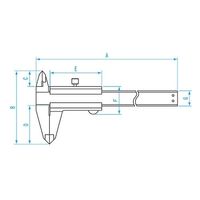 新潟精機 シルバー標準型ノギス 英語版校正証明書付 TVC-60 1個 61-6179-37-56（直送品）