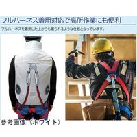 ブレイン 7.4V/胸スイッチ式 空調ベスト ハーネス対応 フルセット モスグリーン MーL MESH-BR-060 1着（直送品）