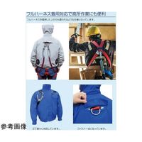 ブレイン 7.4V/胸スイッチ式 綿100% 空調エアコン 服ハーネス フルセット カーキ L MESH-BR-7000 1着（直送品）