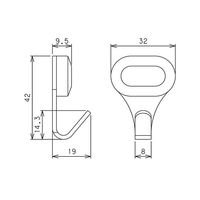 日軽産業 Jフック・ストロング ホワイト MJ-70E 1個 63-7912-15（直送品）