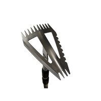 アークランズ CLUB.J 3段伸縮式 ステンレス製 草抜きホー 720118 1本 64-3673-72（直送品）