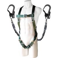 基陽 KH 墜落制止用器具フルハーネス スターターフルハーネス じゃばら式ランヤード オリーブ XVW6LJPWS 1個 538-8092（直送品）