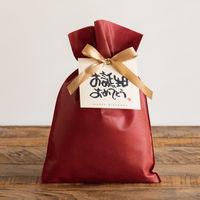 ヘッズ 不織布リボン付ギフトバッグーS/エンジ（10枚）