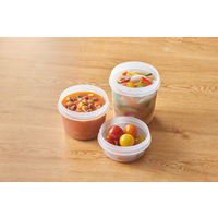 THERMOS（サーモス）Myフードコンテナー 丸型 300ml KC-RA300 BK 1セット(1個×3)