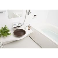 新輝合成 TONBO フロート湯桶N25 フック穴付 ブラウン 07744 1個 410-2131（直送品）