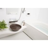 新輝合成 TONBO フロート洗面器 フック穴付 ブラウン 07740 1個 410-2130（直送品）