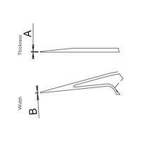 Dumont 超精密ピンセット 0103ー5AーPO 20ー6205ー11 1本 568-7123（直送品）