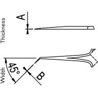 Dumont 超精密ピンセット 0103ー5/45ーPO 20ー6205ー10 1本 568-7106（直送品）