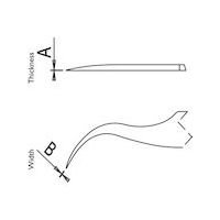 Dumont 超精密ピンセット 0103ーN7ーPO 20ー6205ー21 1本 568-7081（直送品）