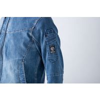 イーブンリバー ストレッチデニムブルゾン X9 ビンテージブルー 5L USD907-79-5L 1着（直送品）