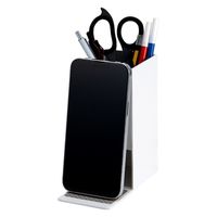 ナカバヤシ w/U ペンスタンド スタンド機能付き シルキーグレー WU-PS01GY 1個