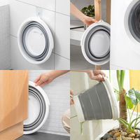 ウィキャン 折りたたみバケツ 10L WJ-9149 1セット(1個×3)