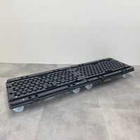 日東 ハンドルの位置が変えられるマルチ連結平台車 ナイロンキャスター NTC-N75GY 1台