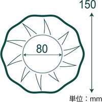シモジマ クラフトサンプレート 15cm 004502001 1袋(25枚)