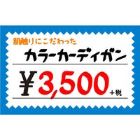 ササガワ ショーカード 中 ブルー枠¥入り 17-5272 1袋(50枚入)