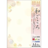 ササガワ OA対応和柄用紙 和ごころ A4判 鞠遊び 4-1046 1冊(10枚)