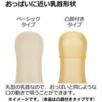 リッチェル 吸せつラボ オールシリコーンおしゃぶり リボン 3カ月から用 凸付 ケース付 1個（直送品）